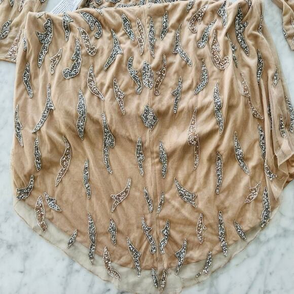 Mac Duggal #5124 Mocha Sequin Full Maxi Dress Size 4 NEW Wedding Party Prom - Picture 11 of 16